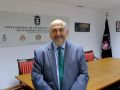 Iguacel en la sala de juntas donde se reúne el organismo cofrade mensualmente 