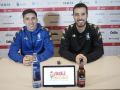 Dennis Berthod y Gerard Casas, durante la rueda de prensa previa al partido contra el Málaga Ciudad Redonda