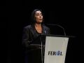 Elvira Miramontes, concejala de Igualdade e Muller en Ferrol: “Si a una mujer la maltratan, debe tener muy claro a qué lugares puede acudir” Miramontes durante el acto por el 25N celebrado este sábado en el Jofre