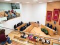 La corporación municipal tratará este jueves la situación del SAF y el descontento en Reis Católicos, A Solaina Imagen de archivo de una sesión plenaria