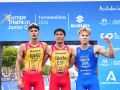 Suárez, a la izquierda, en la cita continental