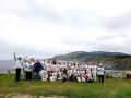El Xeoparque Cabo Ortegal conquistó a la comitiva del Club Unesco Cidade do Porto Foto de familia en la visita al territorio reconocido por la Unesco