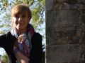 Begoña Caamaño no parque de Bonaval de Santiago de Compostela