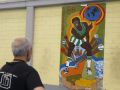Mural colegio Isaac Peral Mundobasket 86