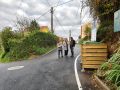 A alcaldesa, no centro, xunto aos edís de Obras e Urbanismo en Buios 