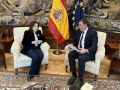 Formoso con la ministra de Defensa, Margarita Robles