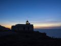 Faro de Cabo Prior al atardecer