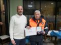 El concejal Daniel Villaronga junto a un miembro de Protección Civil