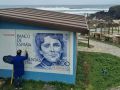 mural rosalía de castro en Valdoviño