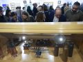 Los historiadores Guillermo Llorca y Esperanza Piñeiro abren boca al Museo de Ferrol en la Escola de Idiomas Inauguración de la exposición "Ferrol no pasado. A vida cotiá"