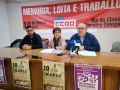 Rolda de prensa CCOO 10 de Marzo