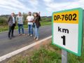 Los responsables municipales y provinciales en la carretera