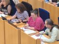 Grupo municipal del BNG de Narón en una sesión plenaria