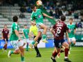El Racing de Ferrol se queda sin nada por lo que luchar Jairo trata de ganar un balón aéreo