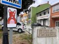 Un ejemplo de la señalización específica de la campaña