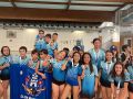 Cantera de plata para el Natación Ferrol La delegación local, en el podio coruñés