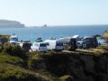 masificación turística en parroquias rurales furgos y caravanas en Santa Comba