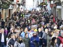 Manifestación Polo dereito ao tren