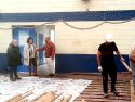 Un momento de la visita a las instalaciones deportivas