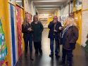 Un momento de la visita a las instalaciones educativas fenesas