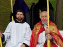 Raúl Louro con Xosé Francisco Delgado en una imagen de archivo durante un Domingo de Ramos