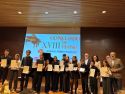 Los pianistas afortunados de esta XVIII edición del Concurso de Piano de la SAF, con sus diplomas