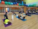 Una de las actividades en el gimnasio municipal