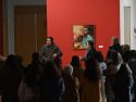 El pasado domingo, el comisario de la exposición, Suso Basterrechea, realizó la última visita guiada