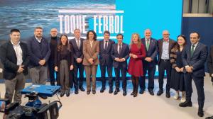 Parte del contingente de Ferrolterra presente en Fitur