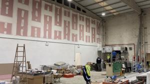 Estado de los trabajos en el interior del inmueble municipal