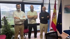 Representantes autonómicos y del pósito fenés, el día del encuentro de trabajo