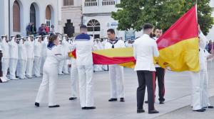 La plaza de Armas ya albergó un arriado solemne en 2024