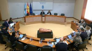 Un instante de la comisión celebrada este miércoles en el Parlamento gallego