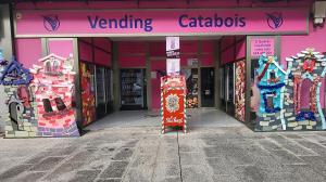El buzón de Papá Noel está ubicado en el "vending"