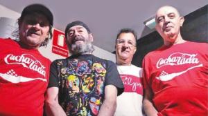 Integrantes de la banda de rock Cucharada