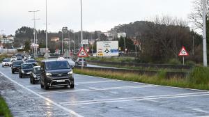 Carretera FE-13 a su paso por San Xoán
