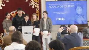 salón recepcións Concello Ferrol acto homenaxe Día Rosalía de Castro