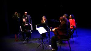 El primer concierto divulgativo corrió a cargo de Ferrabosco, un "consort" de violas da gamba y soprano especializado en música del Barroco y Renacimiento