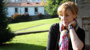 Begoña Caamaño no parque de Bonaval