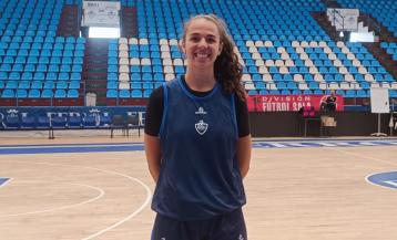 Elena Rodríguez, durante su segundo entrenamiento en A Malata