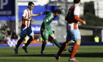 Zalaya, durante el partido de la pasada semana ante el Lugo