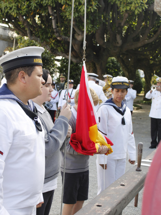 Izado de bandera en Capitania (Gala Polo) (3)