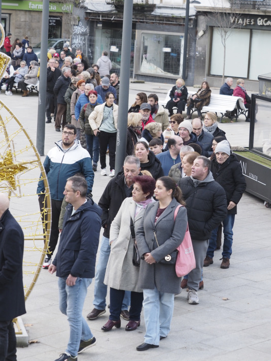 San Julián degustación arroz con leche en la plaza de Constitución