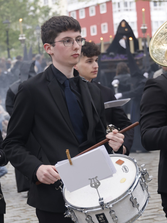 procesión de la Caridad y Silencio Cofradía Las AngustiasSemana Santa Ferrol 2026