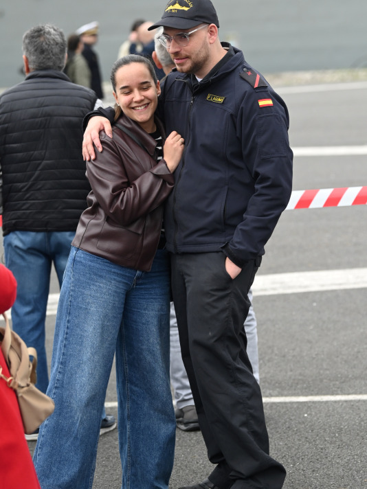 Base Naval de A Graña despedida de la Alvaro de Bazan F 101
