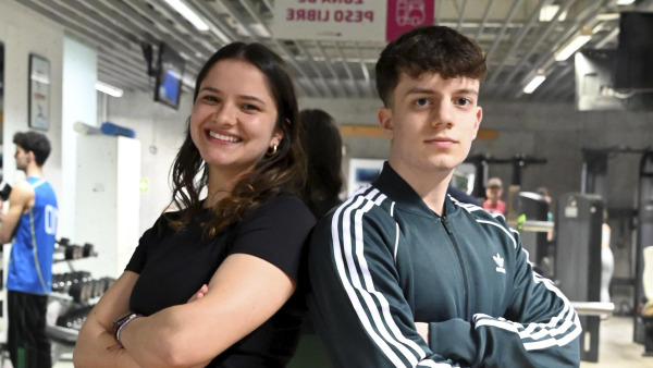 Gimnasio UDC. Adriana María Rodríguez y Martín García