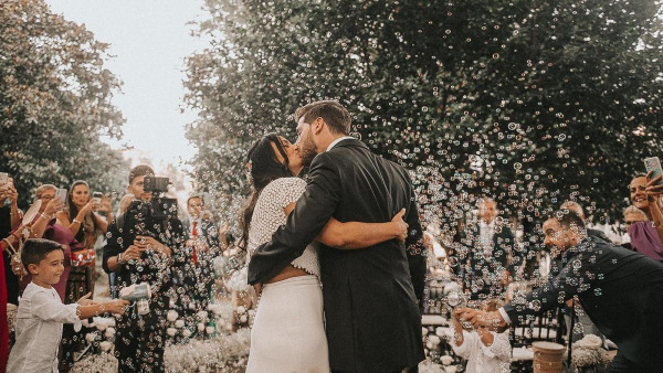 Fotografía de una de las bodas que posibilitó la firma Algodón de Azúcar