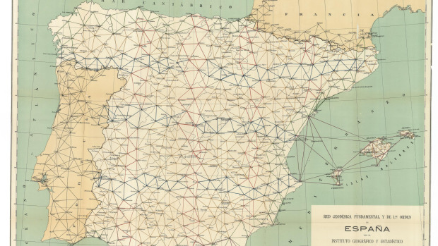 Triangulación de la península Ibérica en 1918
