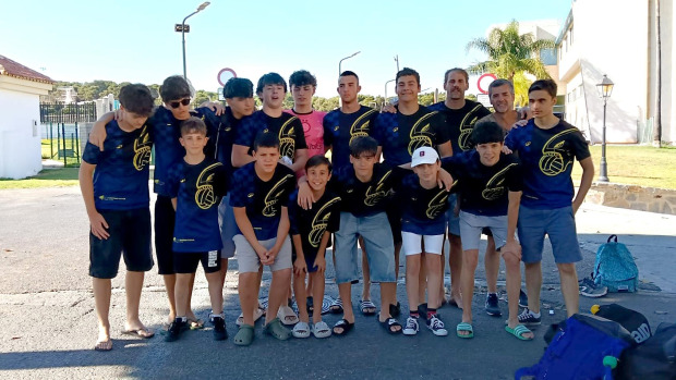 El equipo del Marina Ferrol, antes de un encuentro