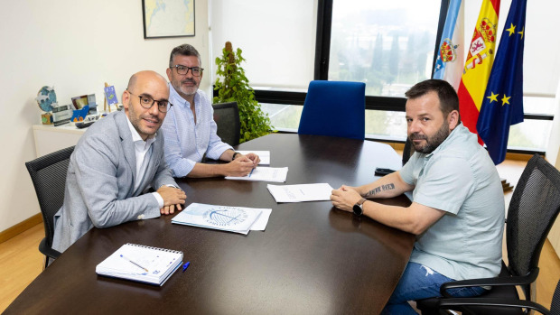Un momento de la reunión mantenida entre los organismos